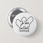 Je Suis Le Chef Ronde Button 5,7 Cm (Voorkant /achterkant)