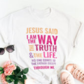 Je suis le chemin kids T-shirt en couleurs vives