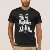 Je Suis Le Dogfather Fun Chien Papa T-shirt (Devant)