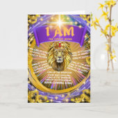 Je SUIS Le Lion De Juda Carte De Voeux (Fleur jaune)