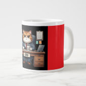 Je suis le patron - Mug de chat drôle de bureau (Devant droit)