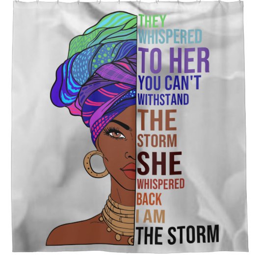 JE SUIS LE RIDEAU DE LA DOUCHE D'EAU. (Devant)