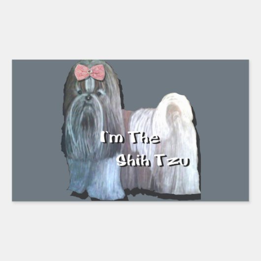 Je suis le Shih Tzu - Stickers (Devant)