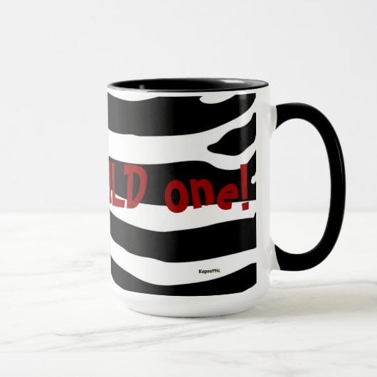 Je suis le Wild One (noir) Large Mug (Droite)