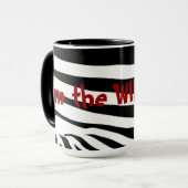 Je suis le Wild One (noir) Large Mug (Devant gauche)