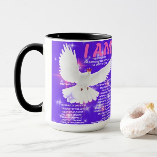 JE SUIS L'Esprit Saint Café Mug (Avec donut)