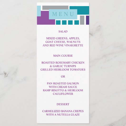 JE SUIS MA CARTE DE Menu Mariage BIEN AIMÉE (Devant)