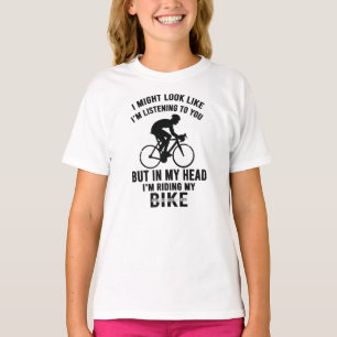 Je suis ma tête je monte mon vélo T-shirt
