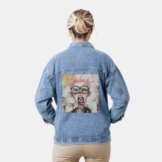 Je suis Mad As Hell Denim Jacket (Modèle)