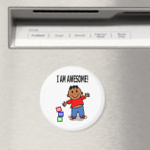 JE SUIS MAGNIFIQUE ! Magnet de petit caricaturiste (In Situ (Lave-vaisselle))