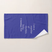 JE SUIS MEMBRE DU CORPS DU CHRIST. (Serviette à main)