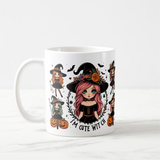 Je suis mignonne sorcière Mug (Gauche)