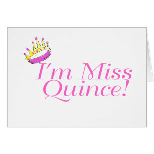 Je suis Mlle Quince