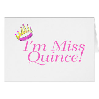 Je suis Mlle Quince