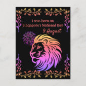 Je suis né sur la carte postale de la fête nationa (Devant)