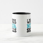 Je Suis Née Avec Mad Ninja Skills Mug (Centre)