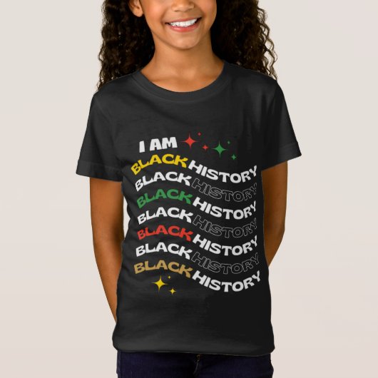 Je Suis Noir Histoire Enfants T-shirt (Devant)