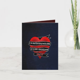 Je suis obsédée par ta carte Valentine moderne