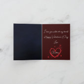Je suis obsédée par ta carte Valentine moderne (Intérieur)