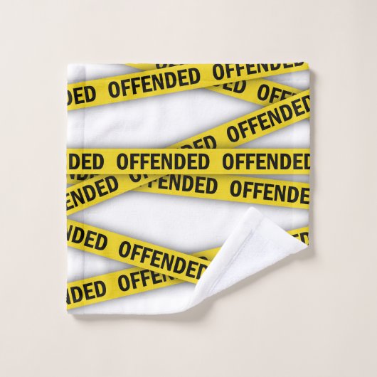 Je suis offensé que la police ne croise pas (Gant de toilette)