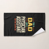 Je suis papa et assistant médical (Serviette à main)