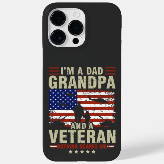 Je suis papa grand-père et vétéran iPhone / coque  (Verso)
