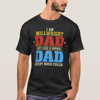 Je Suis Papa Monteur de Machines T-Shirt