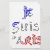 Je suis Paris Art Print Briefpapier (Voorkant / Achterkant)