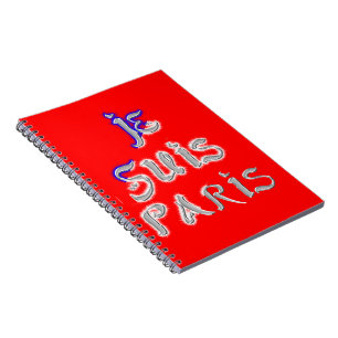 Je suis Paris Art Print Notitieboek