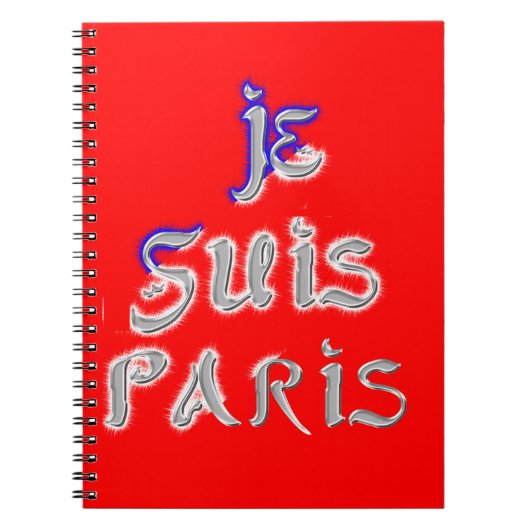 Je suis Paris Art Print Notitieboek (Voorkant)