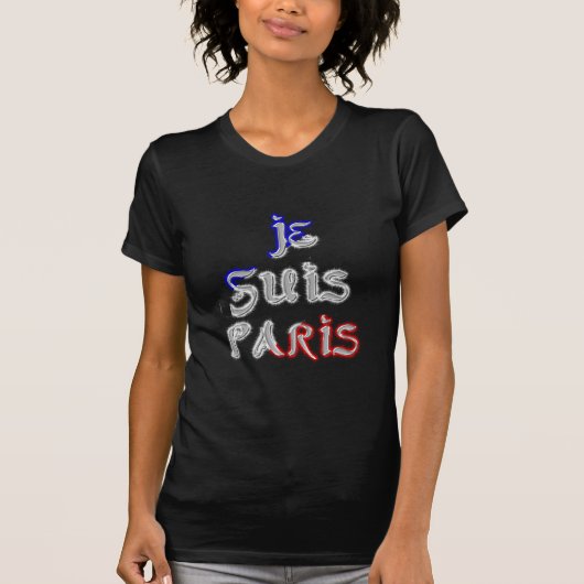 Je suis Paris Art Print T-shirt (Voorkant)