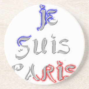 Je suis Paris Art Print Zandsteen Onderzetter