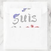 Je Suis Paris Ik hou van Parijs Rechthoekige Sticker (Tas)