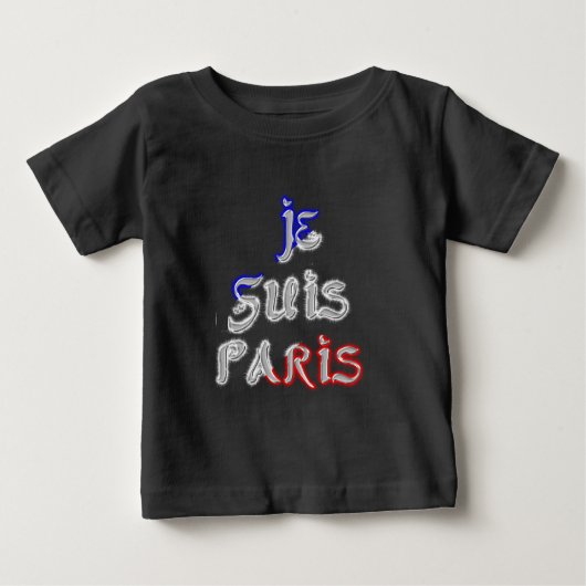 Je suis Paris Ik hou van Parijs Tekst Kunst Print (Voorkant)