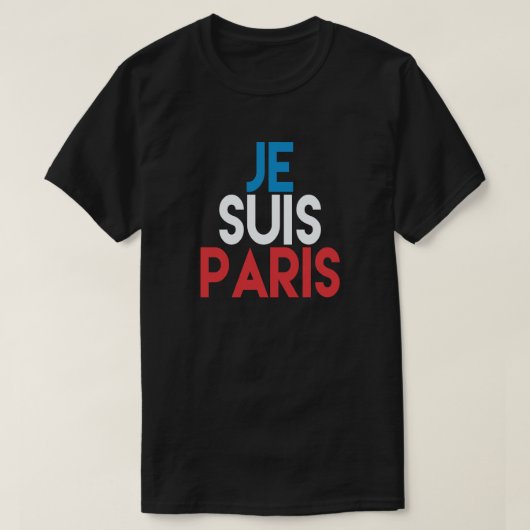 JE SUIS PARIS T-SHIRT (Design voorkant)