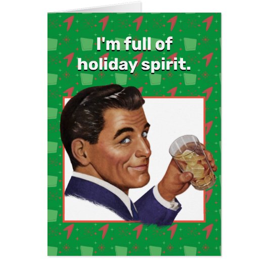 Je suis plein d'esprit de vacances. Carte de vœux (Devant)