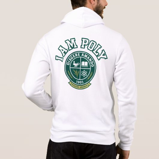 Je suis POLY Sweat à capuche zippé (Dos)