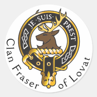 Je Suis Prest - Clan Fraser Crest Ronde Sticker