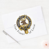 Je Suis Prest - Clan Fraser Crest Ronde Sticker (Envelop)