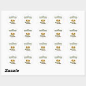 Je Suis Programmeur Drôle Autocollant Rond Classiq (Feuille)