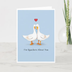 Je suis Quackers à propos de vous Carte Anniversai