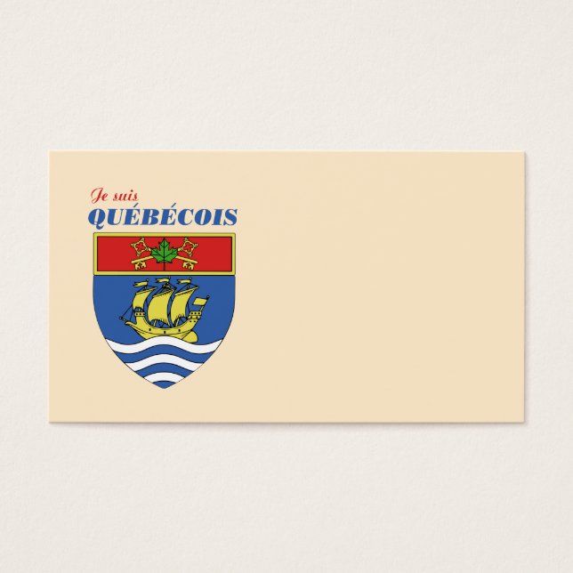 Je suis Quebecois (Devant)