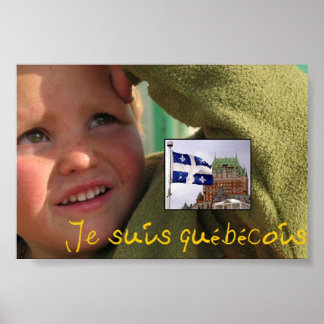 je suis quebecois poster