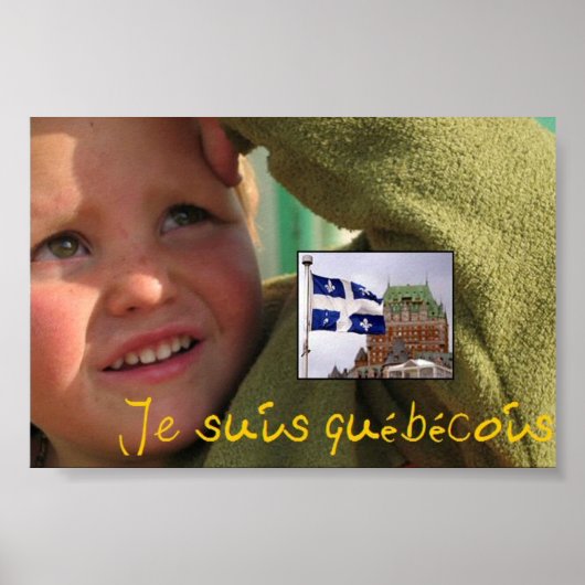 je suis quebecois poster (Voorkant)