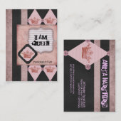 Je Suis Queen Chubby Cartes de visite (Devant / Derrière)