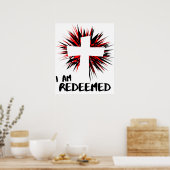 "Je suis racheté" Affiche murale (Cuisine)
