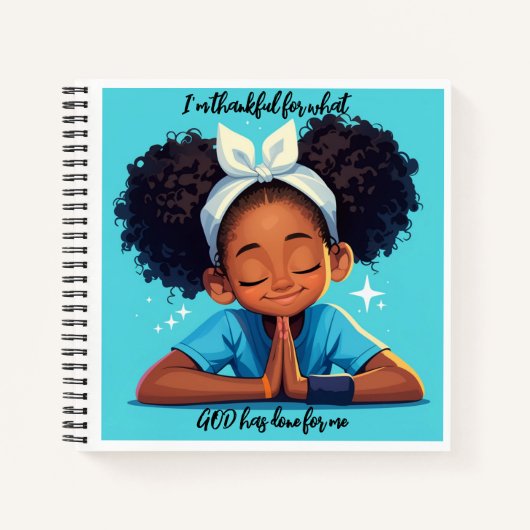 Je suis reconnaissant pour le Carnet Spiral (Devant)