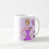 "Je suis Reine - Traite-En !" Café Mug (Devant droit)