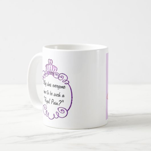 "Je suis Reine - Traite-En !" Café Mug (Devant gauche)