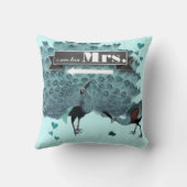 Je suis sa Coussin Mme Peacock (Verso)